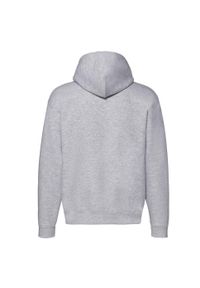 FRUIT OF THE LOOM - Bluza Męska Premium Z Pełnym Zamkiem Błyskawicznym. Kolor: szary