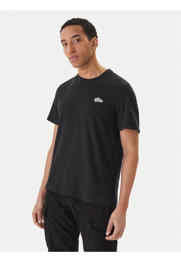 Reebok T-Shirt Finn RK25570CCM Czarny Regular Fit. Kolor: czarny. Materiał: bawełna