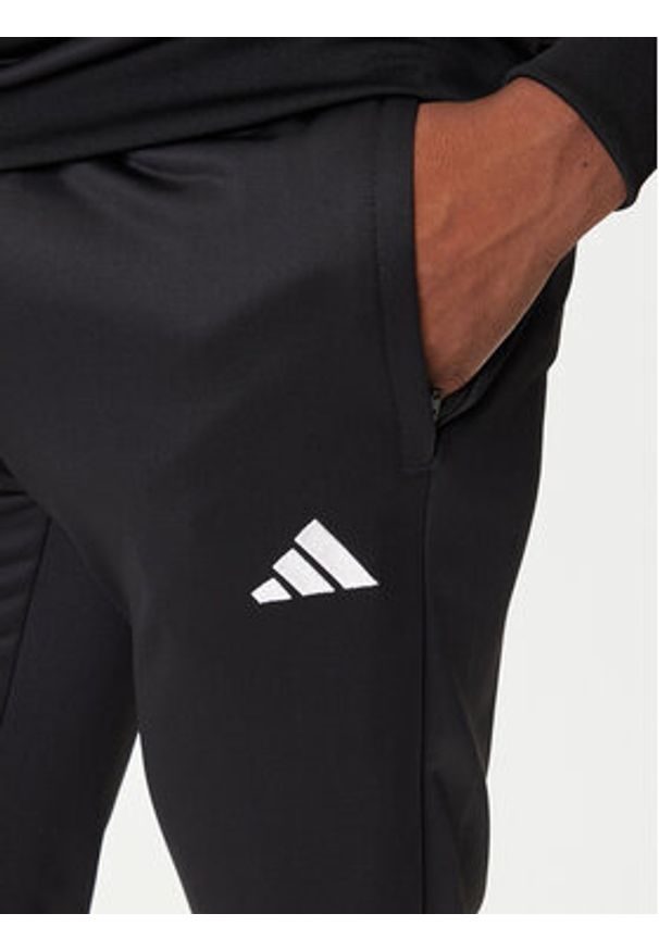 Adidas - adidas Dres Big Logo French Terry JX5551 Czarny Regular Fit. Kolor: czarny. Materiał: syntetyk, bawełna