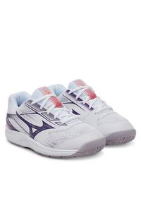 Mizuno Buty halowe Cyclone Speed 5 V1GC258035 Biały. Kolor: biały. Materiał: skóra #6