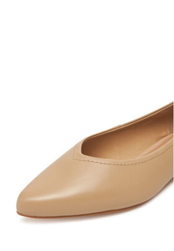 Lasocki Baleriny WYL4048-4Z Beżowy. Kolor: beżowy. Materiał: skóra