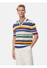 TOMMY HILFIGER - Tommy Hilfiger Polo MW0MW43250 Kolorowy Regular Fit. Typ kołnierza: polo. Materiał: syntetyk. Wzór: kolorowy #1