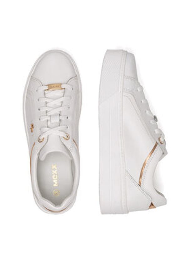 MEXX Sneakersy MX/010C-ARC Biały. Kolor: biały. Materiał: skóra
