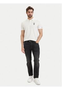 Karl Lagerfeld - KARL LAGERFELD Polo 745024 563221 Biały Regular Fit. Typ kołnierza: polo. Kolor: biały. Materiał: bawełna #2