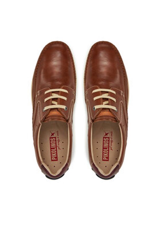 Pikolinos Półbuty M9A-4118 Brązowy. Kolor: brązowy. Materiał: skóra