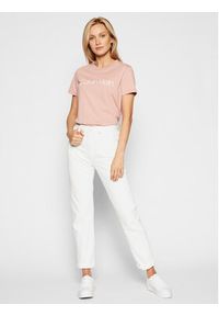 Calvin Klein T-Shirt Core Logo K20K202142 Różowy Regular Fit. Kolor: różowy. Materiał: bawełna #4