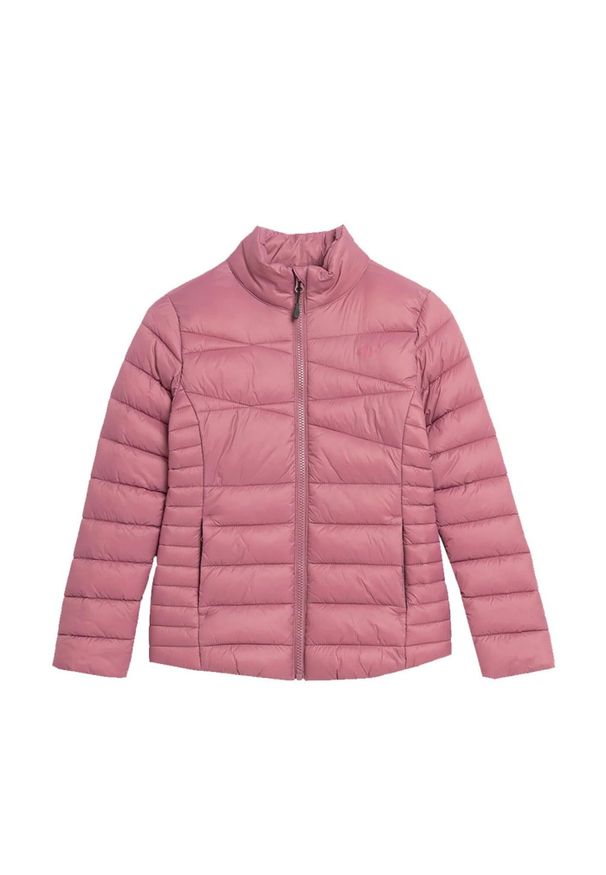 4f - Kurtka Zimowa Dziecięca 4F. Kolor: różowy. Materiał: puch. Sezon: zima