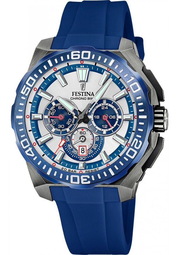 Zegarek męski Festina F20725-4 niebieski. Kolor: niebieski