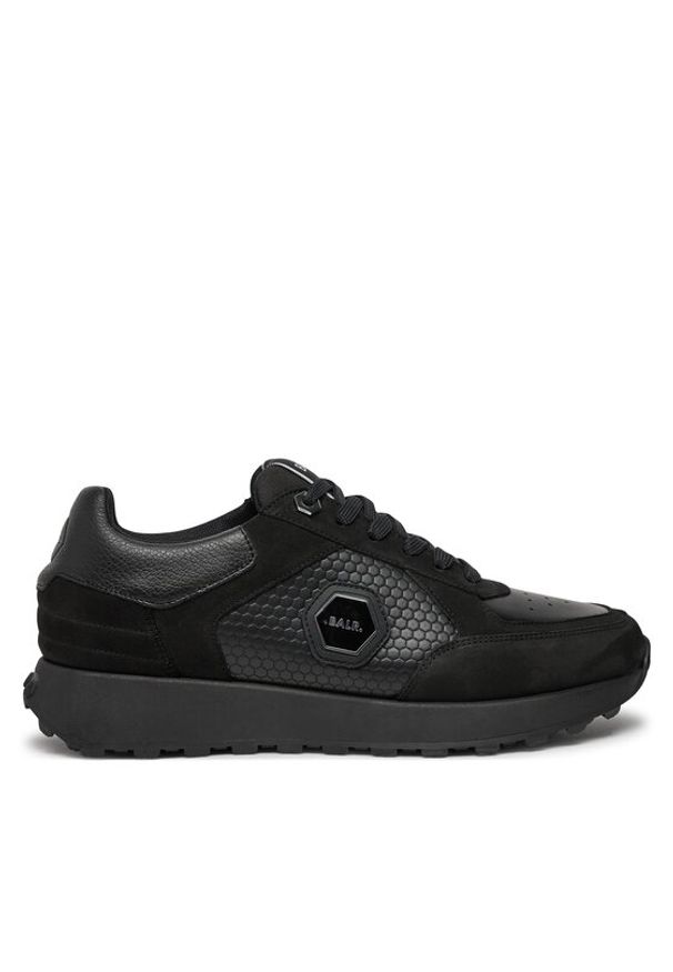 BALR. Sneakersy Hexline Classic Runner B1511.1040.101 Czarny. Kolor: czarny. Materiał: skóra