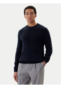 BOSS Sweter H-Hetico 50549975 Granatowy Regular Fit. Kolor: niebieski. Materiał: wełna #1