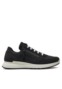 ecco - ECCO Sneakersy Exostride W Low Zip 83540351052 Czarny. Kolor: czarny. Materiał: materiał