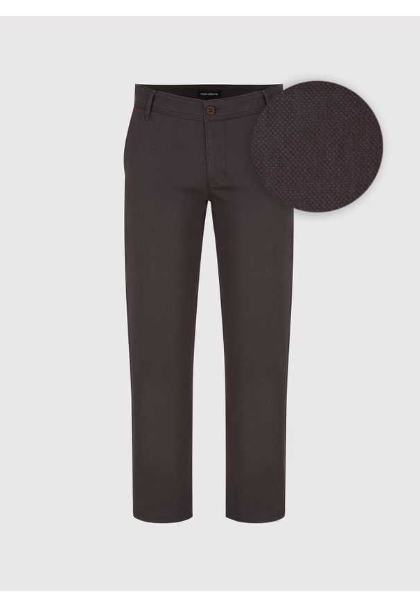 Pako Lorente - PAKO LORENTE - Brązowe spodnie chino z bawełną. Okazja: na co dzień. Kolor: brązowy. Materiał: bawełna. Styl: casual