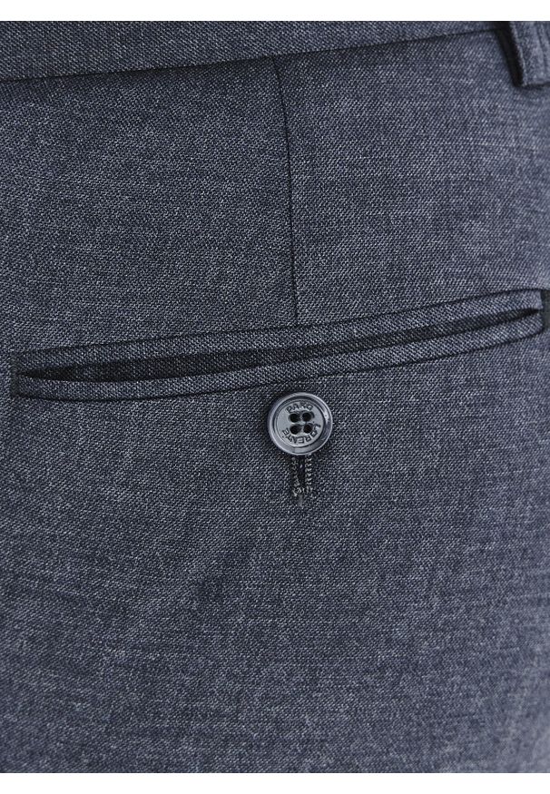 Pako Lorente - Granatowy garnitur męski. Kolor: niebieski. Materiał: poliester, wiskoza, elastan