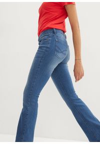 bonprix - Dżinsy o kroju bootcut, mid waist, ze stretchem. Kolor: niebieski #2