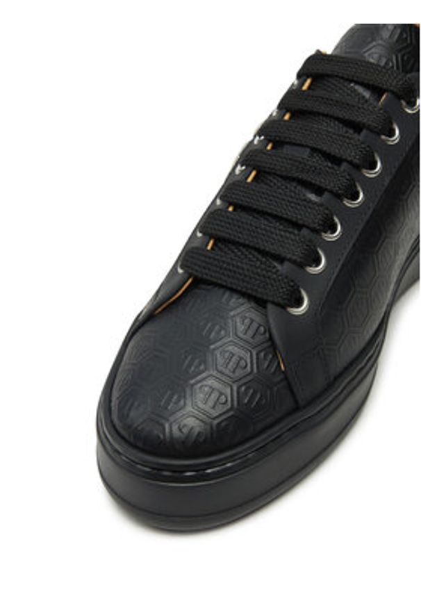 Philipp Plein - PHILIPP PLEIN Sneakersy AADS USC0665 PLE010N Czarny. Kolor: czarny. Materiał: skóra