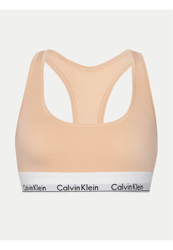 Calvin Klein Underwear Biustonosz top 0000F3785E Pomarańczowy. Kolor: pomarańczowy. Materiał: bawełna