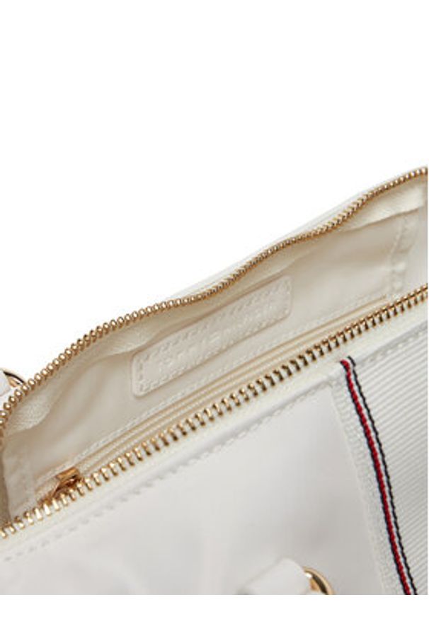TOMMY HILFIGER - Tommy Hilfiger Torebka Poppy Small Tote Corp AW0AW17204 Écru