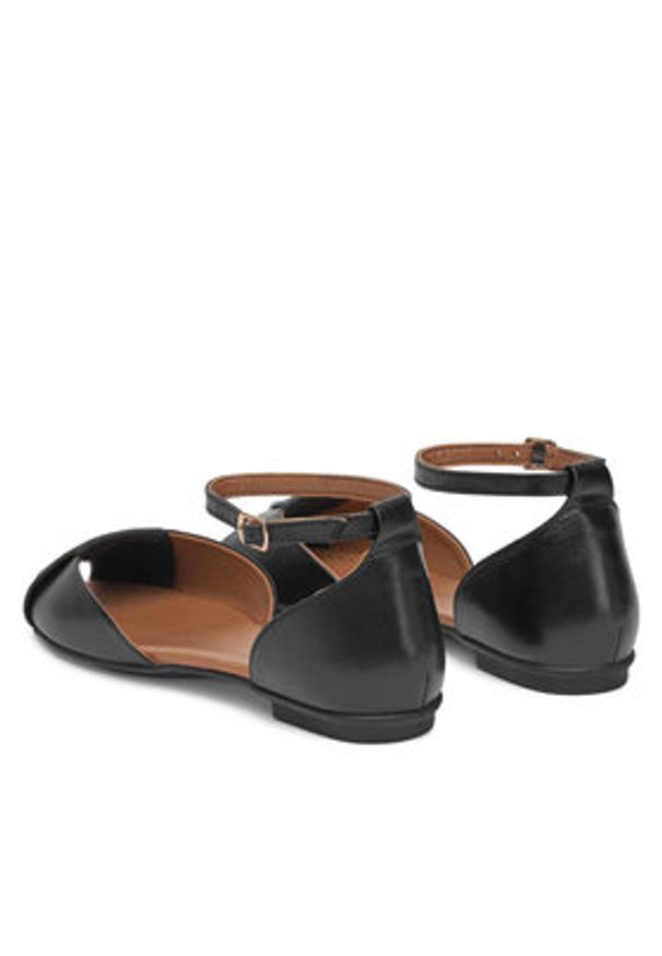 Lasocki Baleriny WI23-SORANO-04 Czarny. Kolor: czarny. Materiał: skóra