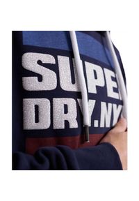 Bluza turystyczna męska Superdry Nyc Tab. Kolor: niebieski. Materiał: poliester, bawełna