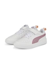 Buty do chodzenia Puma RICKIE AC+ PS. Kolor: biały, wielokolorowy, fioletowy. Materiał: guma, materiał, syntetyk. Sport: turystyka piesza