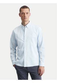Marc O'Polo Koszula B21 7268 42342 Błękitny Regular Fit. Typ kołnierza: polo. Kolor: niebieski. Materiał: bawełna