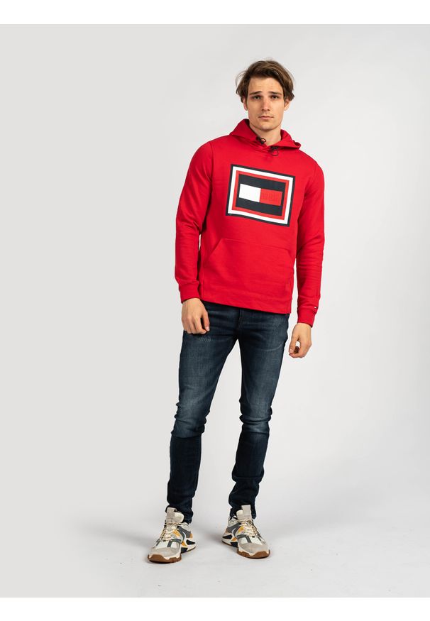TOMMY HILFIGER - Tommy Hilfiger Bluza. Okazja: na co dzień. Typ kołnierza: kaptur. Materiał: tkanina. Wzór: nadruk. Styl: casual
