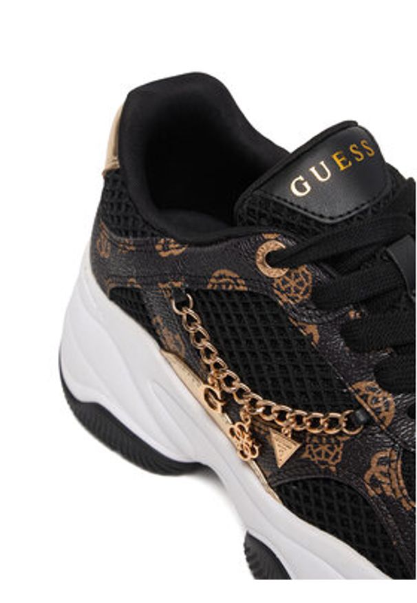 Guess Sneakersy FLPHAR FAL12 Czarny. Kolor: czarny. Materiał: skóra