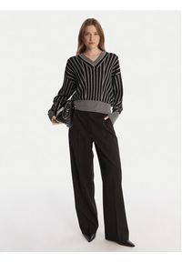 DKNY Sweter P5MSDZ52 Szary Regular Fit. Kolor: szary. Materiał: wiskoza #4