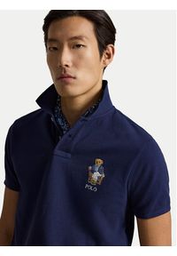 Polo Ralph Lauren Polo 710B18546001 Granatowy Regular Fit. Typ kołnierza: polo. Kolor: niebieski. Materiał: bawełna #5