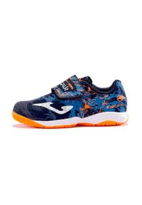 Buty piłkarskie dla dzieci Joma Super Copa. Kolor: pomarańczowy, biały, wielokolorowy, niebieski. Sport: piłka nożna