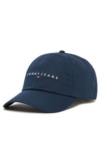 Czapka z daszkiem Tommy Jeans. Kolor: niebieski