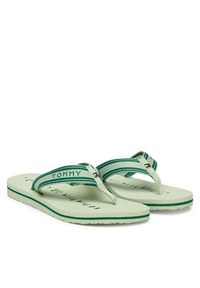 TOMMY HILFIGER - Tommy Hilfiger Japonki Th Webbing Summer Sandal FW0FW09193 Zielony. Kolor: zielony. Materiał: materiał #5