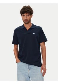 Tommy Jeans Polo Skipper DM0DM21657 Granatowy Regular Fit. Typ kołnierza: polo. Kolor: niebieski. Materiał: bawełna