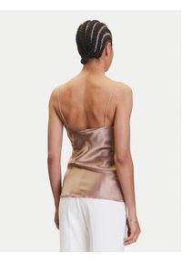 Marciano Guess Top 4YGH09 7117A Beżowy Classic Fit. Kolor: beżowy. Materiał: jedwab