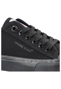 Czarne Trampki Cross Jeans Damskie Wygodne Półbuty. Okazja: na co dzień. Kolor: czarny. Materiał: guma, materiał. Styl: casual, sportowy, klasyczny #6