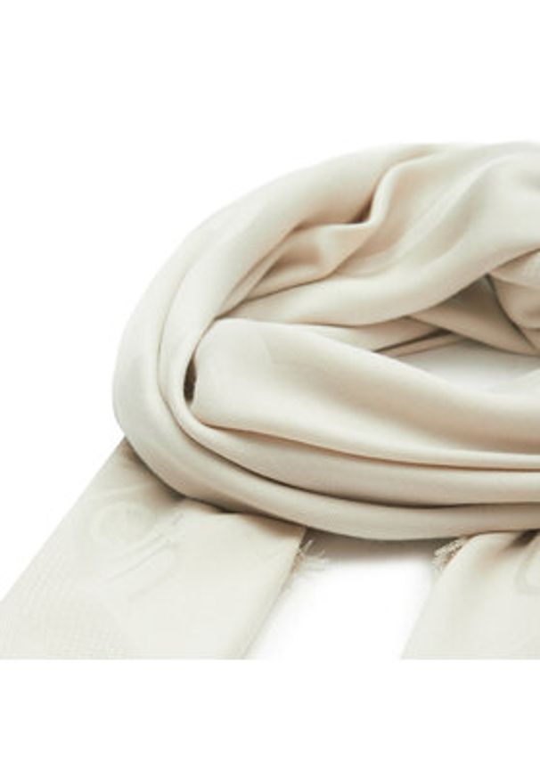 Calvin Klein Chusta Large Monogram Jacquard Scarf K60K611740 Szary. Kolor: szary. Materiał: materiał