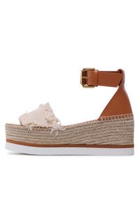 See By Chloé Espadryle SB32201B Brązowy. Kolor: brązowy. Materiał: skóra