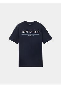 Tom Tailor T-Shirt 1040988 Granatowy Regular Fit. Kolor: niebieski. Materiał: bawełna #3