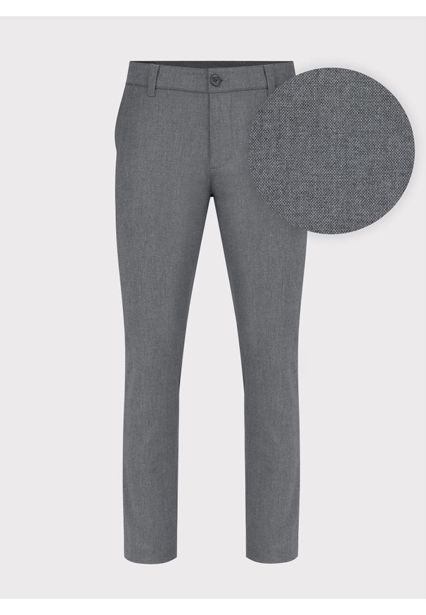Pako Lorente - PAKO LORENTE – Szare casualowe spodnie męskie P23WF-WX-003-S-S. Okazja: na co dzień. Kolor: szary. Materiał: poliester, wiskoza, elastan. Styl: casual