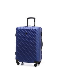 Wittchen - Zestaw walizek z ABS-u z deseniem granatowy. Kolor: niebieski. Materiał: guma #5