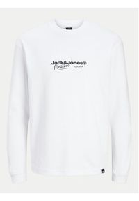 Jack & Jones - Jack&Jones Longsleeve Charlie 12265426 Biały Regular Fit. Kolor: biały. Materiał: syntetyk. Długość rękawa: długi rękaw #4