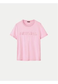 Desigual T-Shirt Brandy 24WWTK24 Różowy Regular Fit. Kolor: różowy. Materiał: bawełna #9