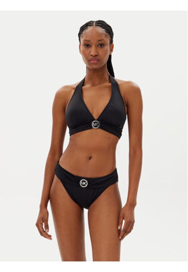 MICHAEL Michael Kors Góra od bikini MM7M275 Czarny. Kolor: czarny. Materiał: syntetyk