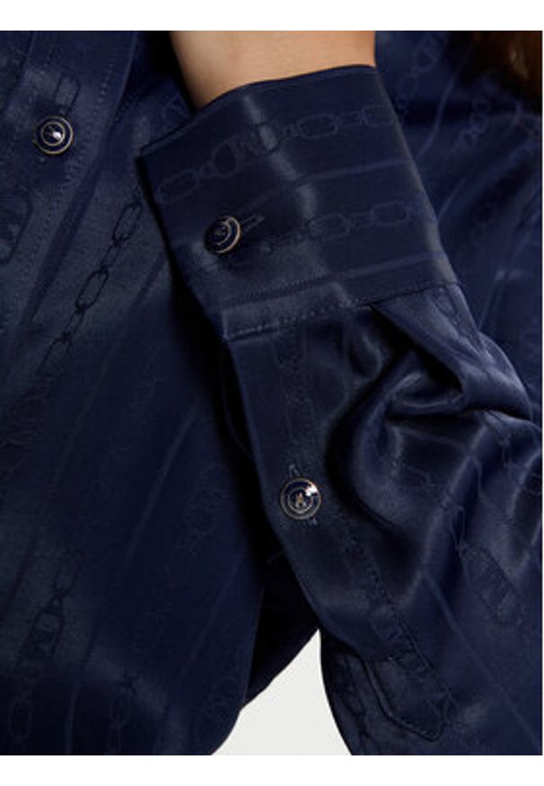 Marciano Guess Koszula 5RGH30 7169A Granatowy Regular Fit. Kolor: niebieski. Materiał: wiskoza