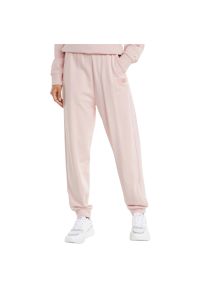 Spodnie Puma Her High Waist Pants Tr Cl, Kobiety. Stan: podwyższony. Kolor: różowy. Materiał: bawełna, materiał