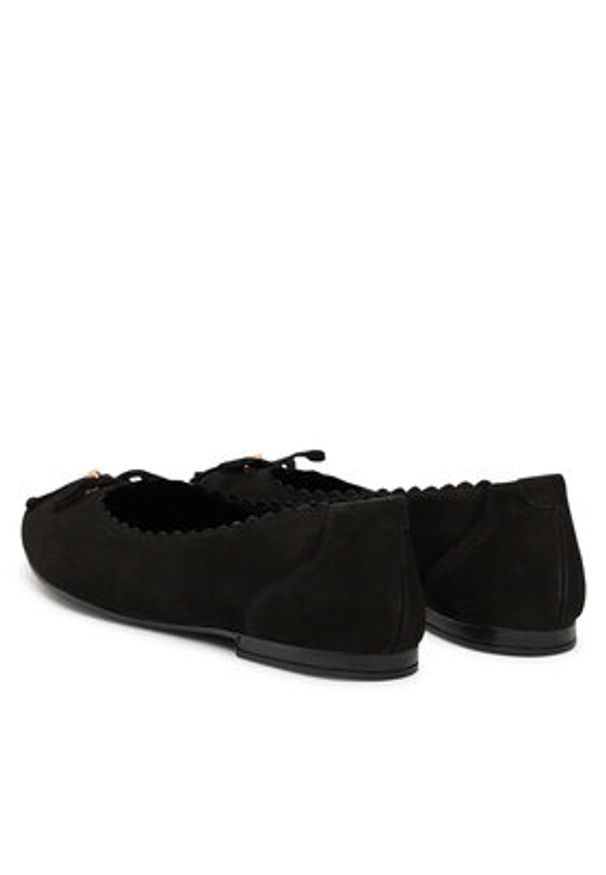 Sergio Bardi Baleriny RST-F1096-01SB Czarny. Kolor: czarny. Materiał: nubuk, skóra