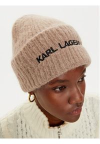 Karl Lagerfeld - KARL LAGERFELD Czapka 246W3411 Beżowy. Kolor: beżowy. Materiał: wełna, materiał #3