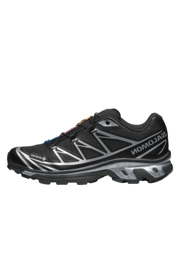 salomon - Buty do chodzenia dla dorosłych Salomon XT-6 Gore-Tex Black Silver. Kolor: czarny. Technologia: Gore-Tex. Sport: turystyka piesza