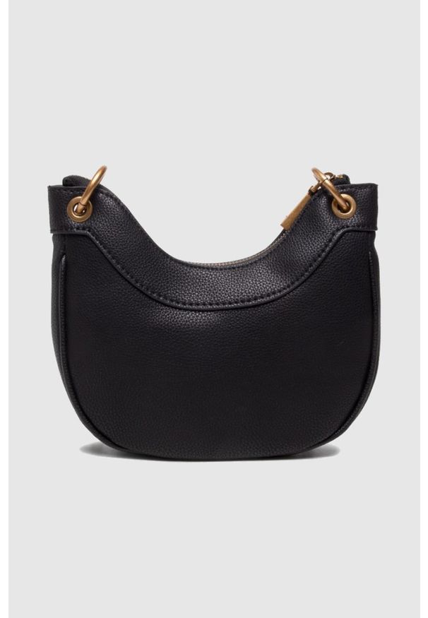 Guess - GUESS Czarna torebka crossbody kasinta mini. Kolor: czarny. Materiał: skórzane. Rozmiar: małe