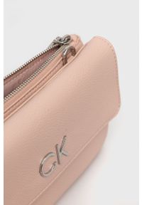 Calvin Klein torebka kolor różowy. Kolor: różowy. Rodzaj torebki: na ramię #3